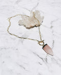 Rose Quartz Goddess Necklace