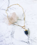 Purple Fluorite Goddess Necklace